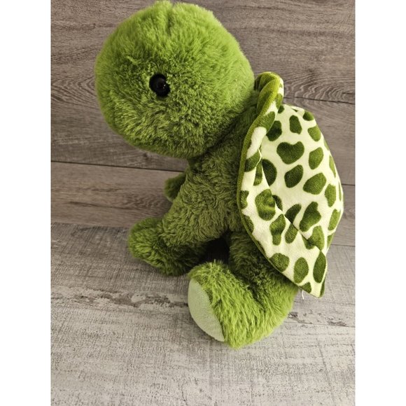 Noah Ark Animal Workshop Tellie The Turtle Green Plush Sitting Stuffed Toy 8" - Picture 4 of 10